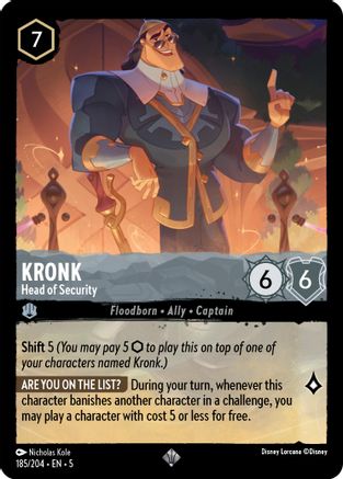 Image of Kronk - Head of Security (185/204) - Shimmering Skies Cold Foil