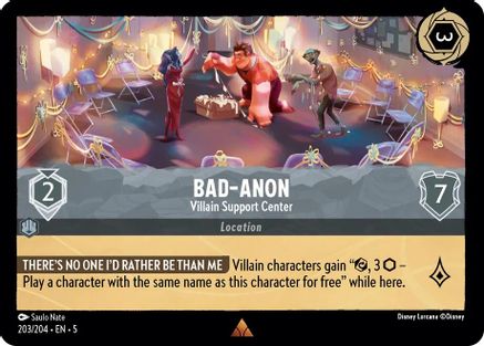 Image of Bad-Anon - Villain Support Center (203/204) - Shimmering Skies Cold Foil