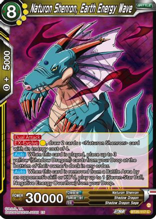 Image of Naturon Shenron, Earth Energy Wave (BT25-117) - Legend of the Dragon Balls Foil