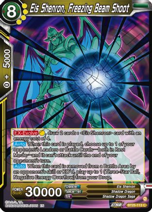 Image of Eis Shenron, Freezing Beam Shoot (BT25-113) - Legend of the Dragon Balls Foil