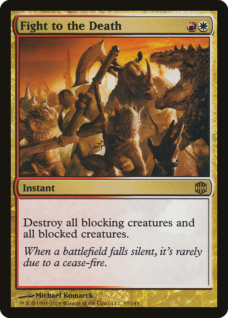 Image of Fight to the Death (ARB-097) - Alara Reborn Foil