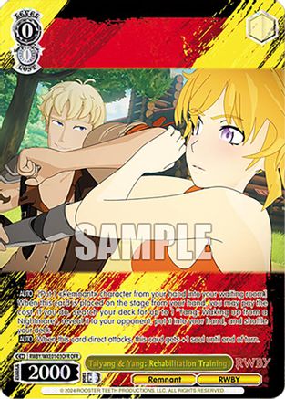 Image of Taiyang & Yang: Rehabilitation Training (OFR) (RWBY/WXE01-03OFR OFR) - RWBY Premium Booster