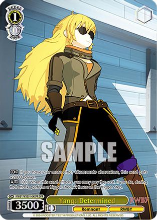 Image of Yang: Determined (OFR) (RWBY/WXE01-04OFR OFR) - RWBY Premium Booster