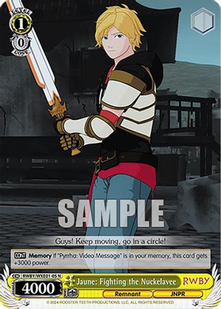 Image of Jaune: Fighting the Nuckelavee (RWBY/WXE01-05 N) - RWBY Premium Booster
