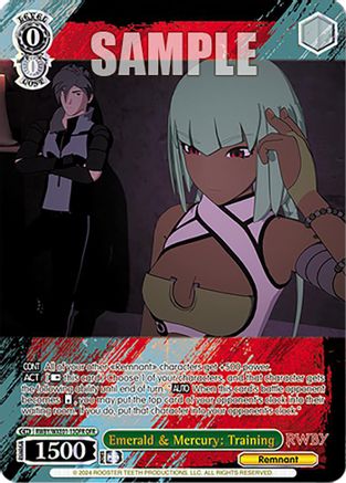 Image of Emerald & Mercury: Training (OFR) (RWBY/WXE01-13OFR OFR) - RWBY Premium Booster