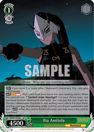 Image of Ilia Amitola (RWBY/WXE01-18 N) - RWBY Premium Booster