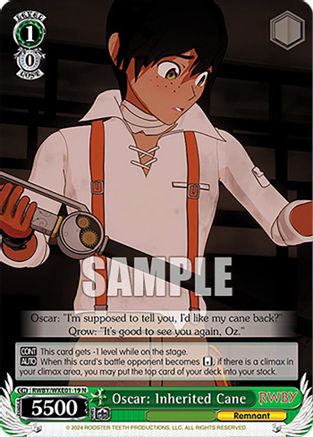 Image of Oscar: Inherited Cane (RWBY/WXE01-19 N) - RWBY Premium Booster