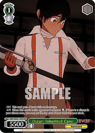 Image of Oscar: Inherited Cane (OFR) (RWBY/WXE01-19OFR OFR) - RWBY Premium Booster