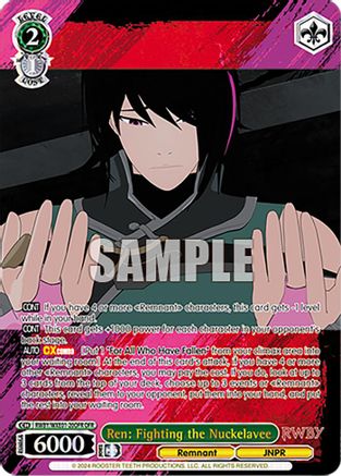 Image of Ren: Fighting the Nuckelavee (OFR) (RWBY/WXE01-20OFR OFR) - RWBY Premium Booster