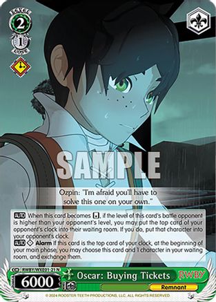 Image of Oscar: Buying Tickets (RWBY/WXE01-21 N) - RWBY Premium Booster