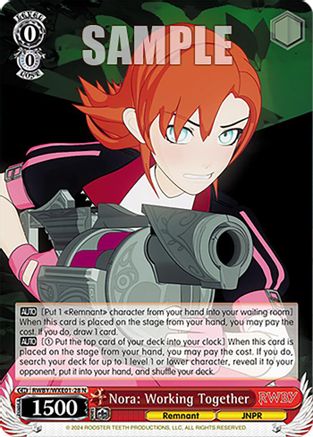 Image of Nora: Working Together (RWBY/WXE01-28 N) - RWBY Premium Booster