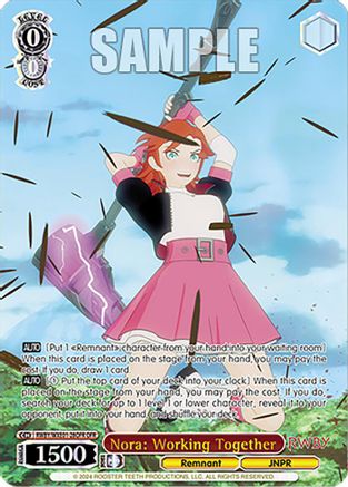 Image of Nora: Working Together (OFR) (RWBY/WXE01-28OFR OFR) - RWBY Premium Booster