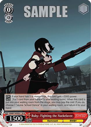 Image of Ruby: Fighting the Nuckelavee (RWBY/WXE01-29 N) - RWBY Premium Booster