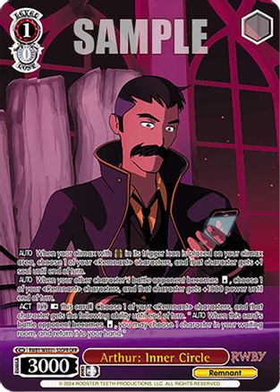 Image of Arthur: Inner Circle (OFR) (RWBY/WXE01-32OFR OFR) - RWBY Premium Booster