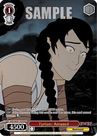 Image of Tyrian: Amused (OFR) (RWBY/WXE01-35OFR OFR) - RWBY Premium Booster