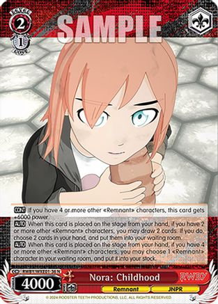 Image of Nora: Childhood (RWBY/WXE01-36 N) - RWBY Premium Booster