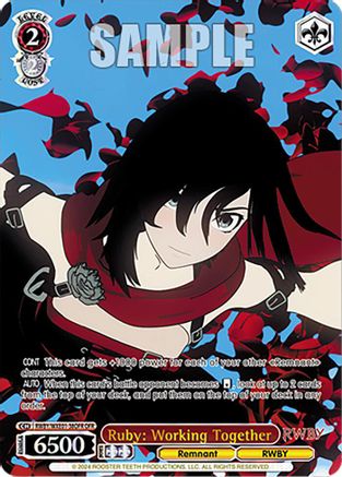 Image of Ruby: Working Together (OFR) (RWBY/WXE01-38OFR OFR) - RWBY Premium Booster