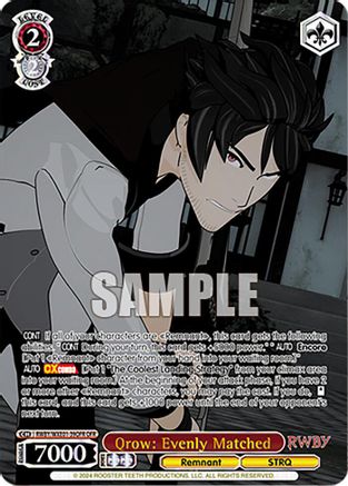 Image of Qrow: Evenly Matched (OFR) (RWBY/WXE01-39OFR OFR) - RWBY Premium Booster