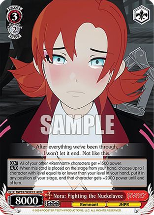 Image of Nora: Fighting the Nuckelavee (RWBY/WXE01-40 N) - RWBY Premium Booster