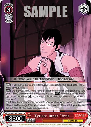 Image of Tyrian: Inner Circle (RWBY/WXE01-41 N) - RWBY Premium Booster