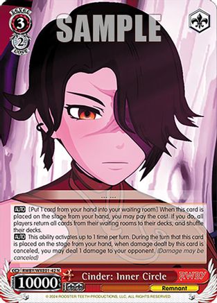 Image of Cinder: Inner Circle (RWBY/WXE01-42 N) - RWBY Premium Booster