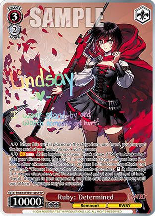 Image of Ruby: Determined (SP) (RWBY/WXE01-44SP SP) - RWBY Premium Booster
