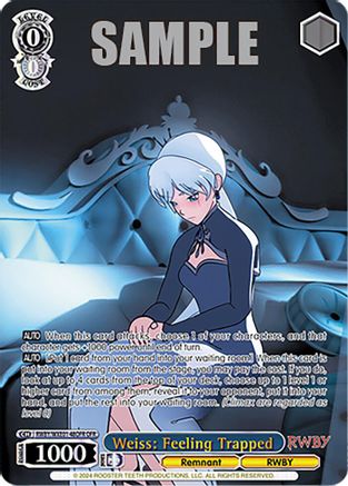 Image of Weiss: Feeling Trapped (OFR) (RWBY/WXE01-48OFR OFR) - RWBY Premium Booster