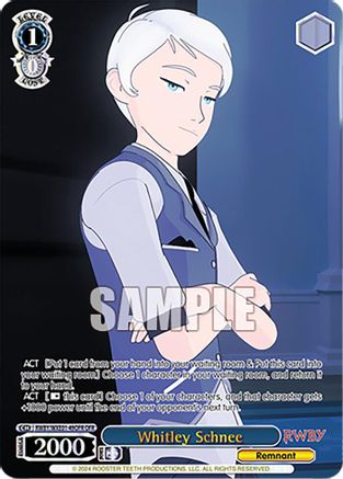Image of Whitley Schnee (OFR) (RWBY/WXE01-49OFR OFR) - RWBY Premium Booster