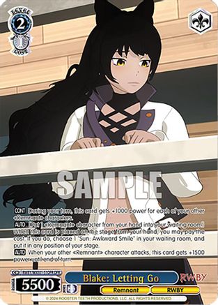 Image of Blake: Letting Go (OFR) (RWBY/WXE01-51OFR OFR) - RWBY Premium Booster