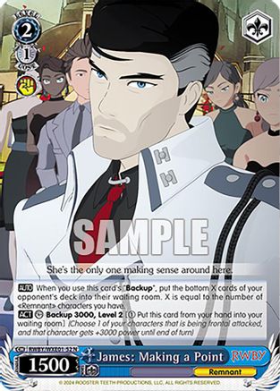 Image of James: Making a Point (RWBY/WXE01-52 N) - RWBY Premium Booster