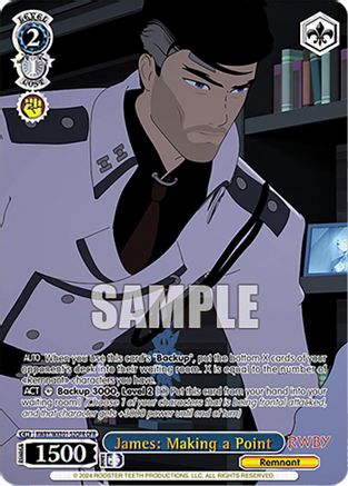 Image of James: Making a Point (OFR) (RWBY/WXE01-52OFR OFR) - RWBY Premium Booster