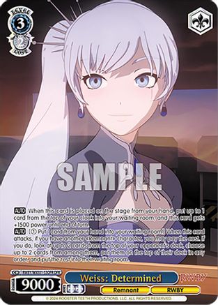 Image of Weiss: Determined (OFR) (RWBY/WXE01-53OFR OFR) - RWBY Premium Booster