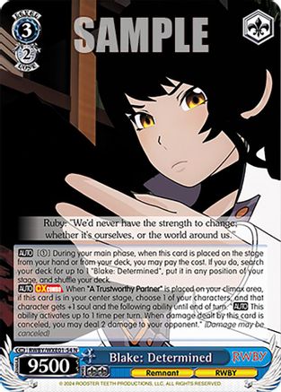 Image of Blake: Determined (RWBY/WXE01-54 N) - RWBY Premium Booster
