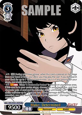 Image of Blake: Determined (OFR) (RWBY/WXE01-54OFR OFR) - RWBY Premium Booster