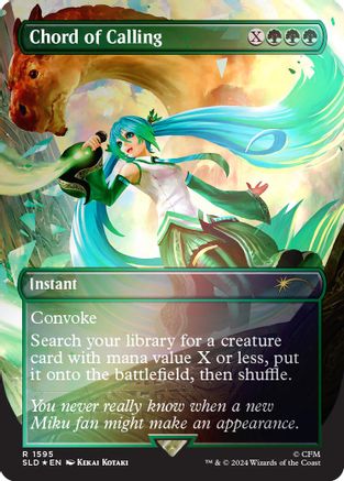 Image of Chord of Calling (1595) (Rainbow Foil) (SLD-1595) - Secret Lair Drop Series Foil
