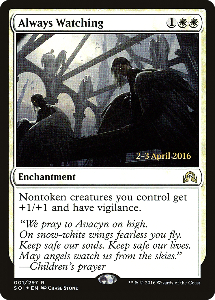 Image of Always Watching (PRE-01S) - Shadows over Innistrad Promos Foil