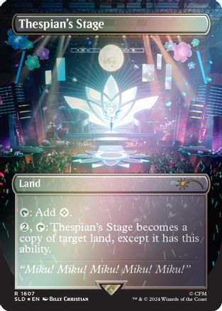 Image of Thespian's Stage (1607) (Rainbow Foil) (SLD-1607) - Secret Lair Drop Series Foil