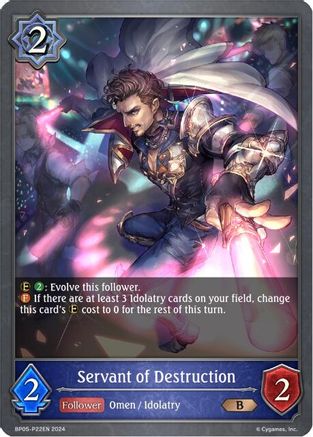 Image of Servant of Destruction - P22EN (Foil) (BP05-P22EN) - BP05 Omens Eternal
