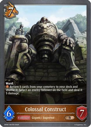 Image of Colossal Construct (BP05-067EN) - BP05 Omens Eternal
