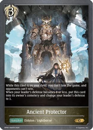 Image of Ancient Protector (BP05-092EN) - BP05 Omens Eternal
