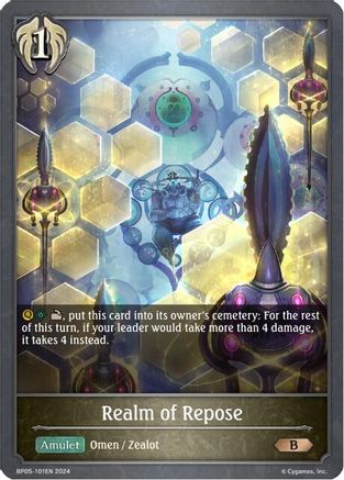Image of Realm of Repose (BP05-101EN) - BP05 Omens Eternal