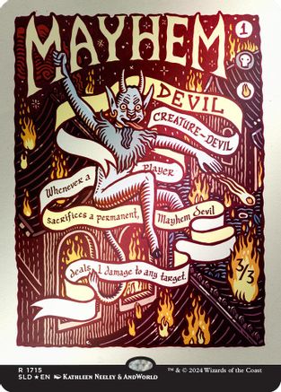 Image of Mayhem Devil (Rainbow Foil) (SLD-1715) - Secret Lair Drop Series Foil