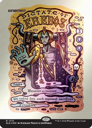Image of Dictate of Erebos (Rainbow Foil) (SLD-1713) - Secret Lair Drop Series Foil