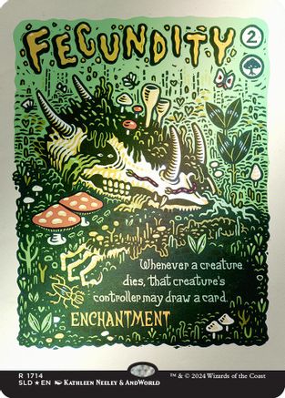 Image of Fecundity (Rainbow Foil) (SLD-1714) - Secret Lair Drop Series Foil