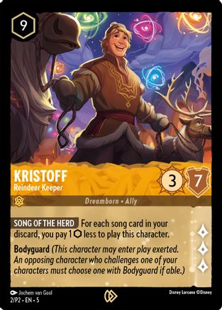 Image of Kristoff - Reindeer Keeper (2) - Disney Lorcana Promo Cards Cold Foil