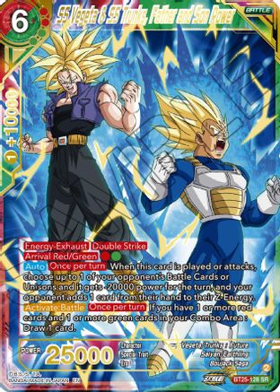 Image of SS Vegeta & SS Trunks, Father and Son Power (BT25-128) - Legend of the Dragon Balls Foil