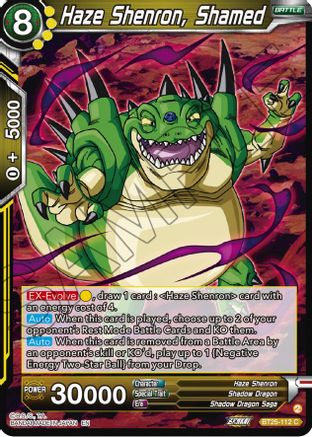 Image of Haze Shenron, Shamed (BT25-112) - Legend of the Dragon Balls