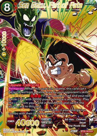 Image of Son Goku, Fist of Fate (BT25-145) - Legend of the Dragon Balls Foil