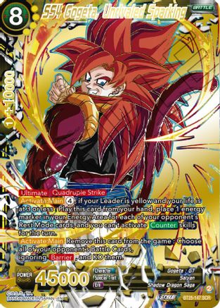 Image of SS4 Gogeta, Unrivaled Sparking (BT25-147) - Legend of the Dragon Balls Foil
