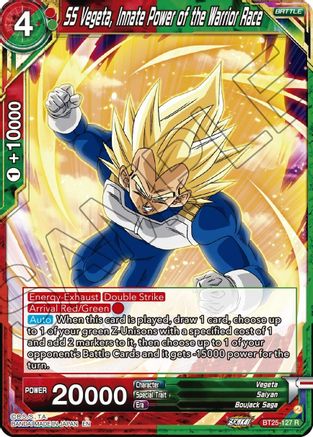 Image of SS Vegeta, Innate Power of the Warrior Race (BT25-127) - Legend of the Dragon Balls Foil